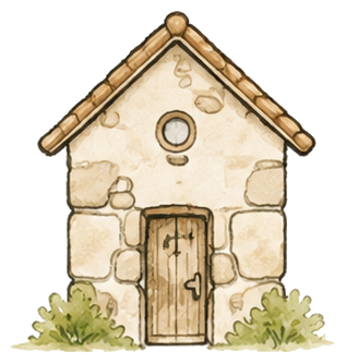 Pictogramme maison ancienne.