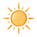 Pictogramme soleil.