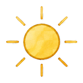 Pictogramme soleil.