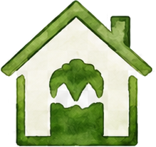 Pictogramme maison équilibrée.
